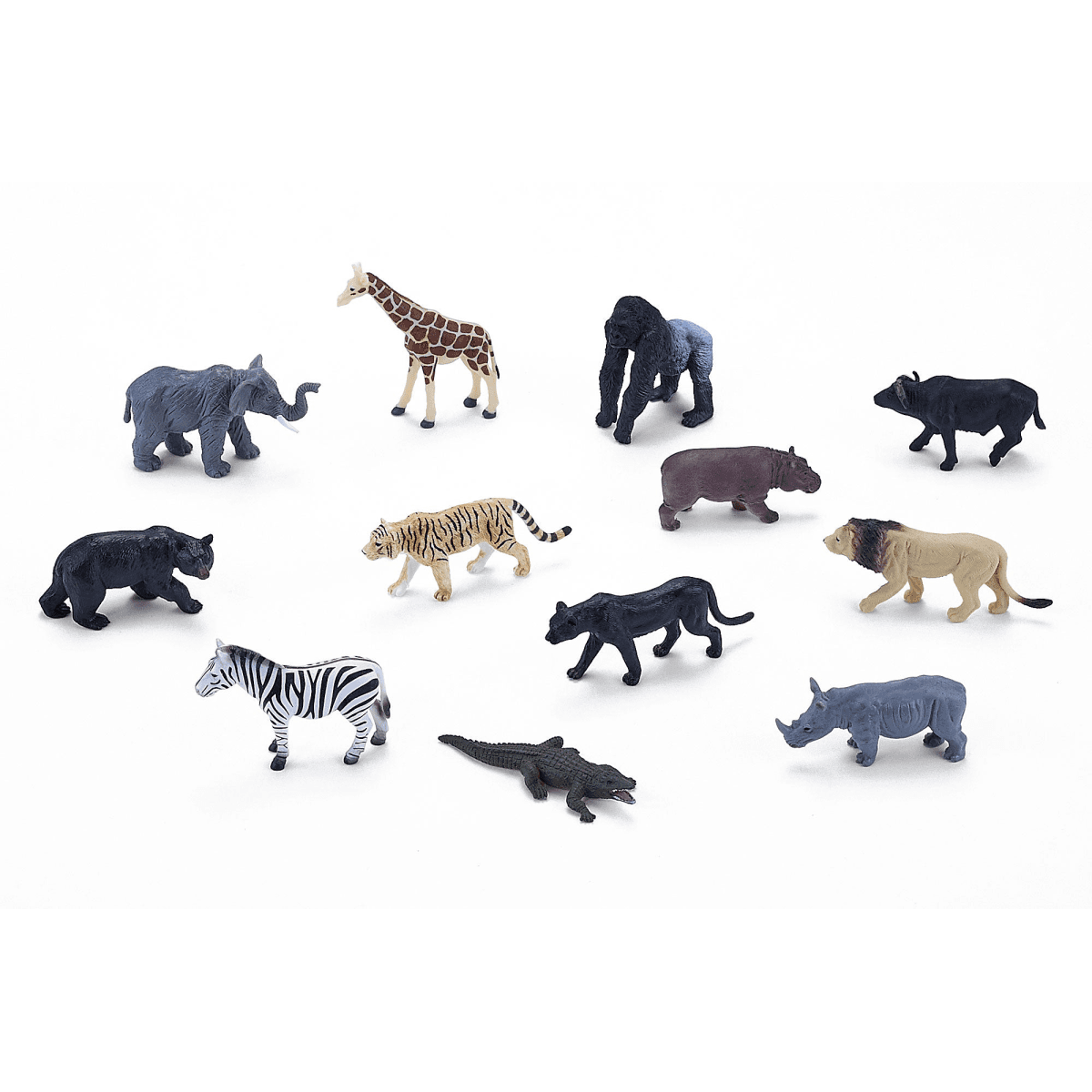 image-Mini African Wildlife Playset 12pc Animal Figures