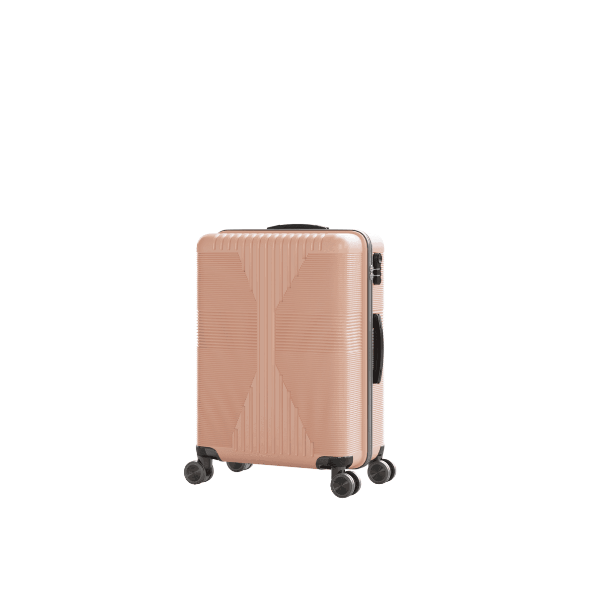 image-Non-TSA Rose Gold 3-in-1 PP Luggage Set, 20in, 24in, 28in