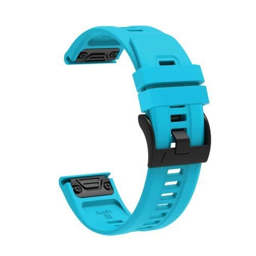 image-26mm Silicone Quick Fit Strap for Garmin Fenix, D2 & Tactix Series Watches