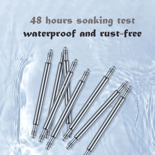 image-10PCS Stainless Steel Spring Bars - Durable Watch Strap Pins for Various Bands