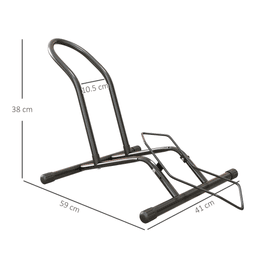 image-Sportnow Steel Bike Stand - Black Indoor Bicycle Rack