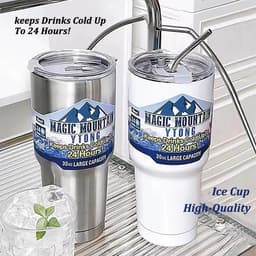 image-900ml Stainless Steel Insulated Thermos Cup for Cold Beverages Travel