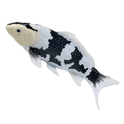 image-Koi Carp Shiro Utsuri Toy Realistic Fish Figurine