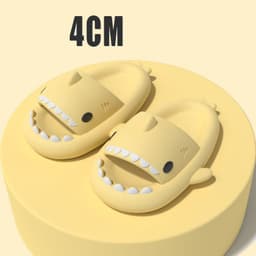 image-Adult's Slippers Indoor Outdoor Funny Shark Cartoon