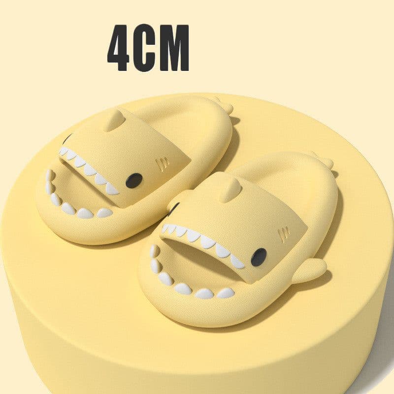 image-Adult's Slippers Indoor Outdoor Funny Shark Cartoon