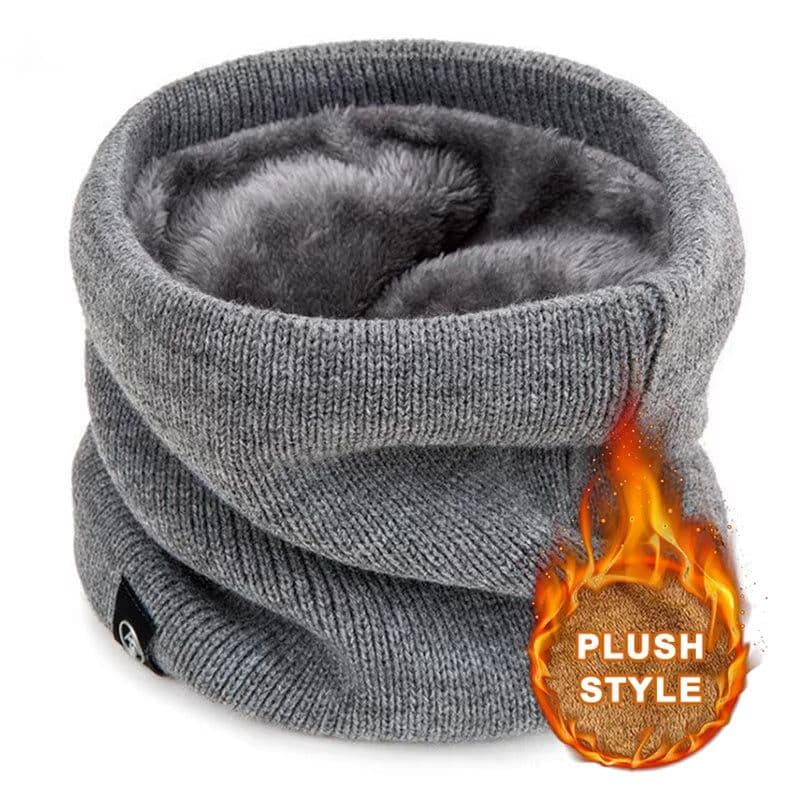 image-Fashion Soft Knitted Neck Warmer Sport Scarf Women Men Face Cover Winter Skating Running Warm Scarves Thick Cold-proof Collar