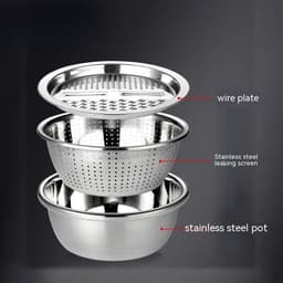 image-Stainless Steel Multi-function Grater Household