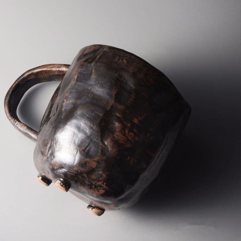 image-Stoneware Cup Trend Japanese Ceramic Cup Retro Water Cup Simple