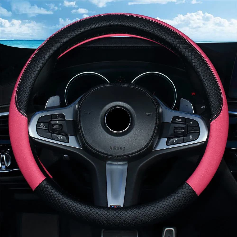 image-Car Steering Wheel Cover Non Slip Grip Cover