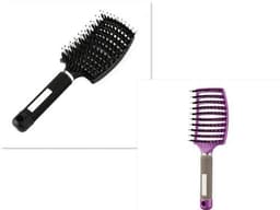 image-Bristle Hair Brush - Detangler Massage Comb