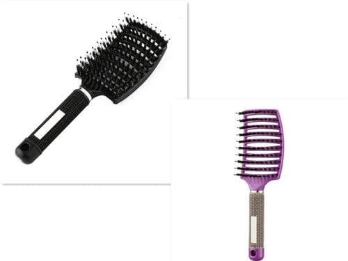 image-Bristle Hair Brush - Detangler Massage Comb