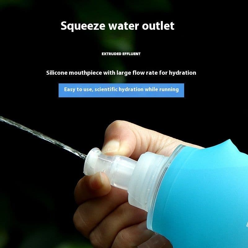 image-Foldable Soft Water Bottle Outdoor Sports Silicone Cup For Water