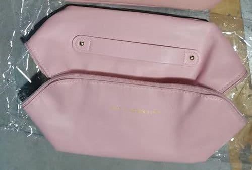 image-Large Capacity Travel Cosmetic Bag, PU Leather, 23.5x11x10.5cm