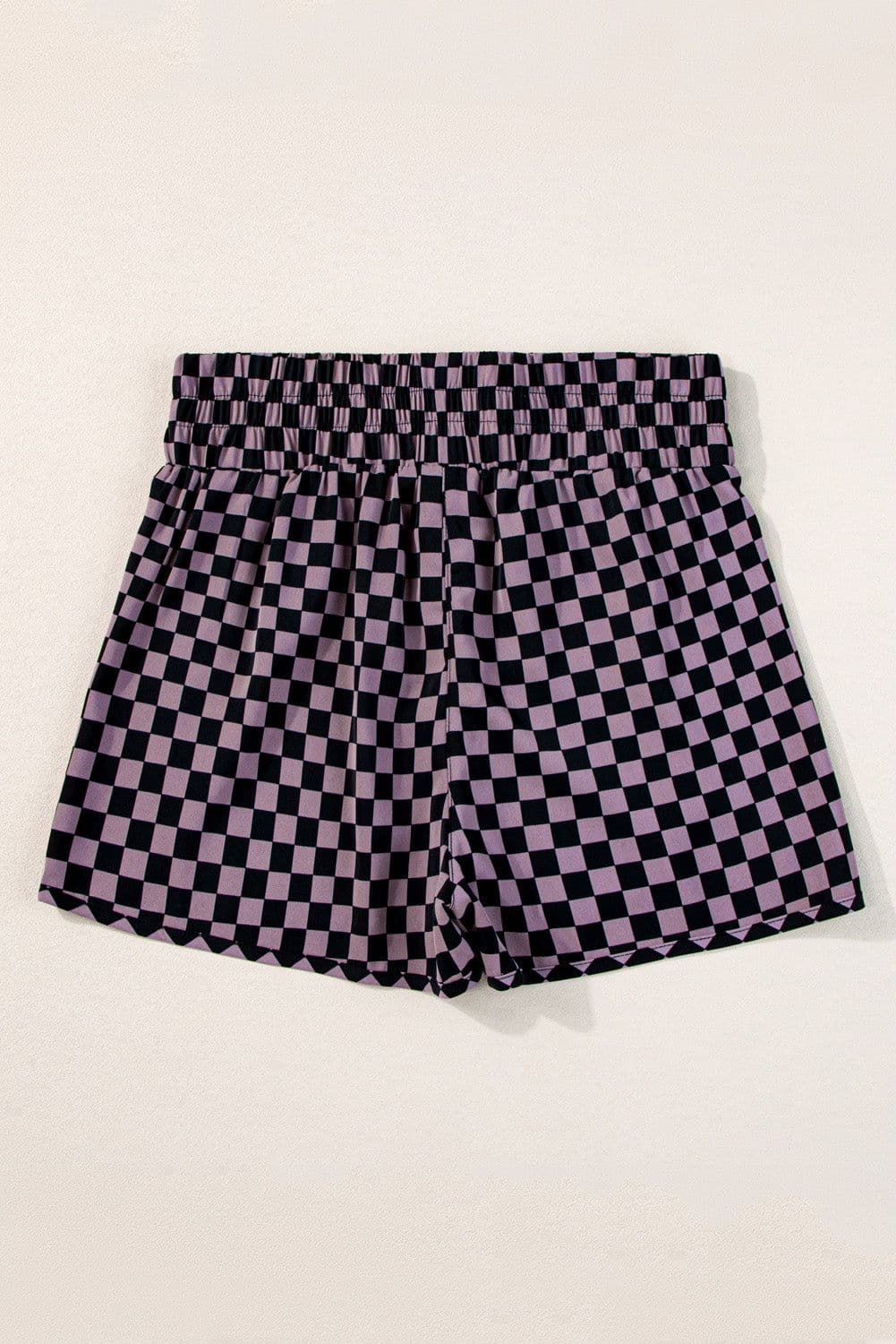 image-Multicolor Geometric High Waisted Athletic Shorts
