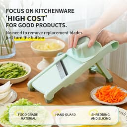 image-Household Vegetable Cutting Potato Slicer Shredder Multifunctional Fruit Julienne Slicer Grater With Handle Kitchen Gadgets