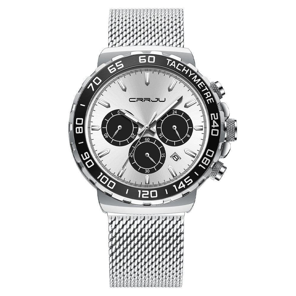 image-Men's Multifunctional Three-eye Six-pin Sports Watch