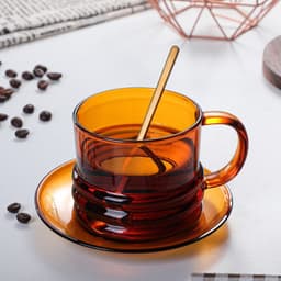image-Environmental Protection High Borosilicate Glass Tea Cup Household Water Cup