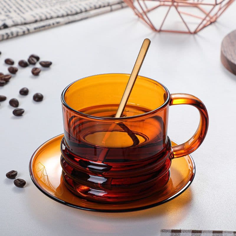image-Environmental Protection High Borosilicate Glass Tea Cup Household Water Cup