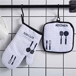 image-Baking Anti-scald BBQ Special High Temperature Resistant Microwave Oven Heat-resistant Gloves