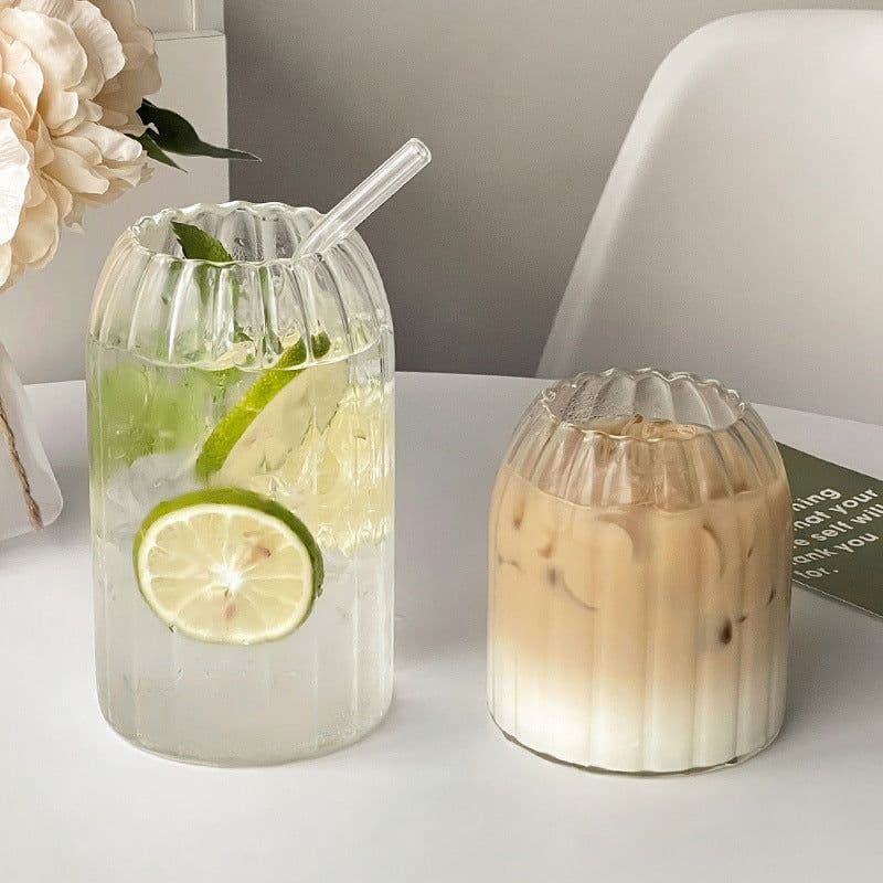 image-Glass Borosilicate Water Cup Transparent Coffee Cup