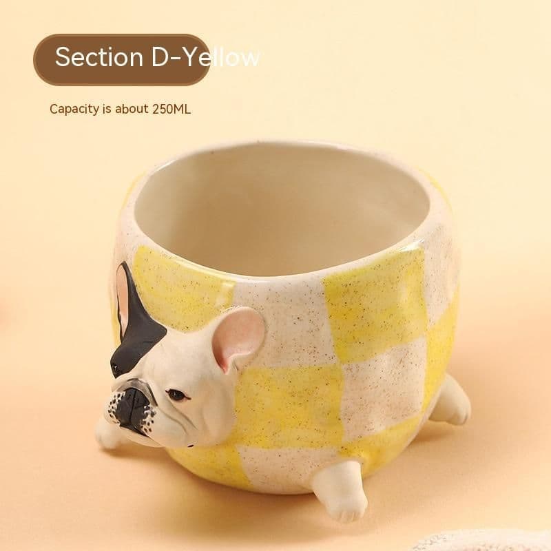 image-Handmade Bulldog Coffee Cup Water Cup Creative