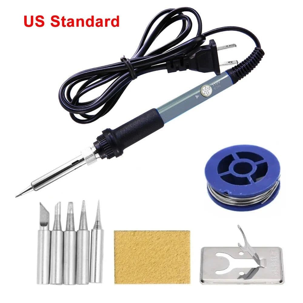 image-60W Adjustable Temperature Electric Soldering Iron EU 220V / ☆US Plug is110V☆ Welding Iron DIY for Repairing