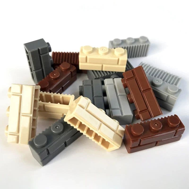 image-60pcs DIY Building Blocks Thick wall Figures Bricks 1x3 Dots Educational Creative Size Compatible With Brand Toys for Children