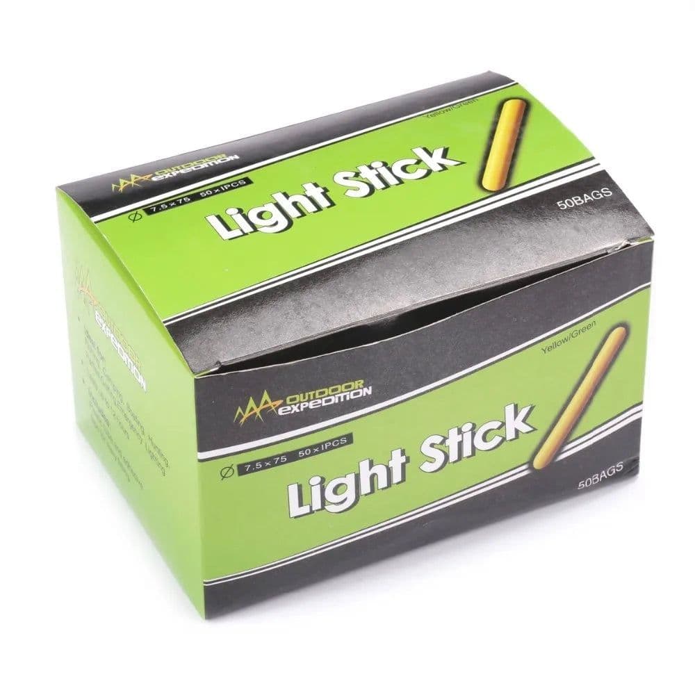 image-50Pcs(50bags) 7.5X75 mm Night Fishing Lighting Stick Wand Green Chemical LED Fluorescent Dark Glow Stick Fishing Led Stick