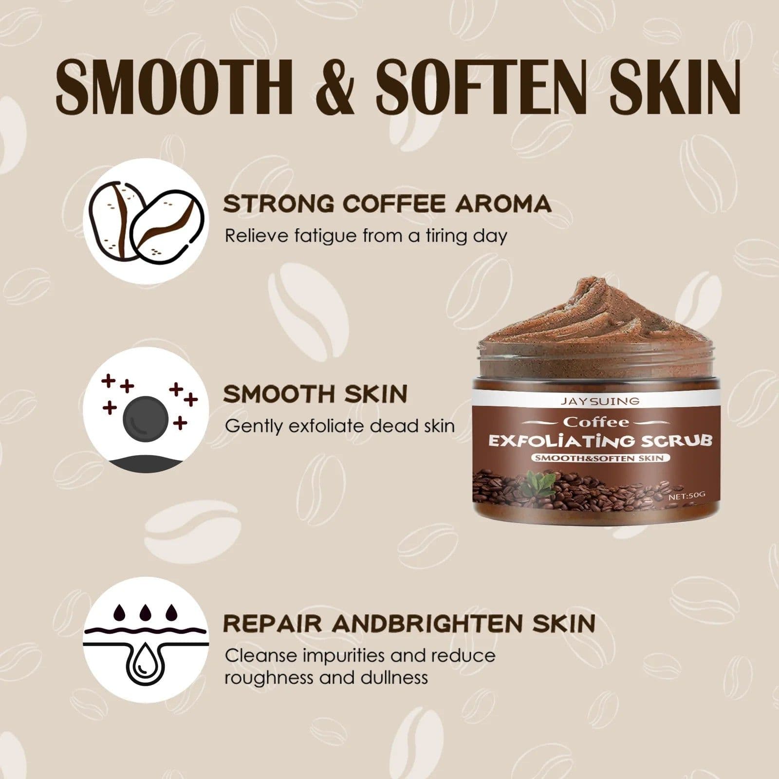 image-Exfoliating Body Scrub Cream Pores Cleansing Soften Cutin Nourish Moisturize Remove Melanin Rough Dead Skin Remover Shower Scrub