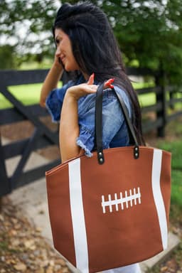 image-Sport Canvas Tote - Baseball/Football
