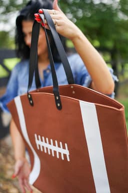 image-Sport Canvas Tote - Baseball/Football