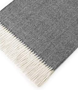 image-Great Natural Alpaca 100% alpaca throw with herringbone pattern