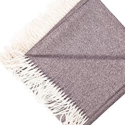 image-Great Natural Alpaca 100% alpaca throw with herringbone pattern