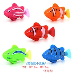 image-Electronic Pet Fish - Simulation Magic Light Clown Fish Toy Bath