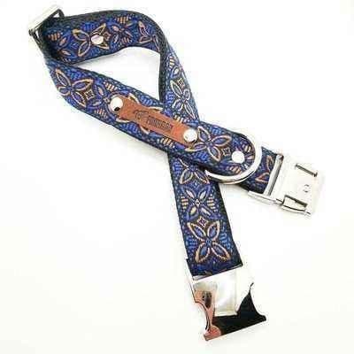 image-Majestic Cotton Dog Collar with Custom Engraving