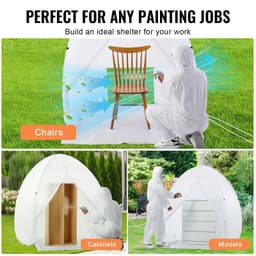 image-VEVOR Spray Paint Shelter, 60 x 60 x 70 in Pop-Up Portable Spray Paint Tent with Built-In Floor, Exhaust Window and Storage Bag, Foldable Paint Booth for Furniture, DIY Hobby Tool Painting Station