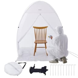 image-VEVOR Spray Paint Shelter, 60 x 60 x 70 in Pop-Up Portable Spray Paint Tent with Built-In Floor, Exhaust Window and Storage Bag, Foldable Paint Booth for Furniture, DIY Hobby Tool Painting Station