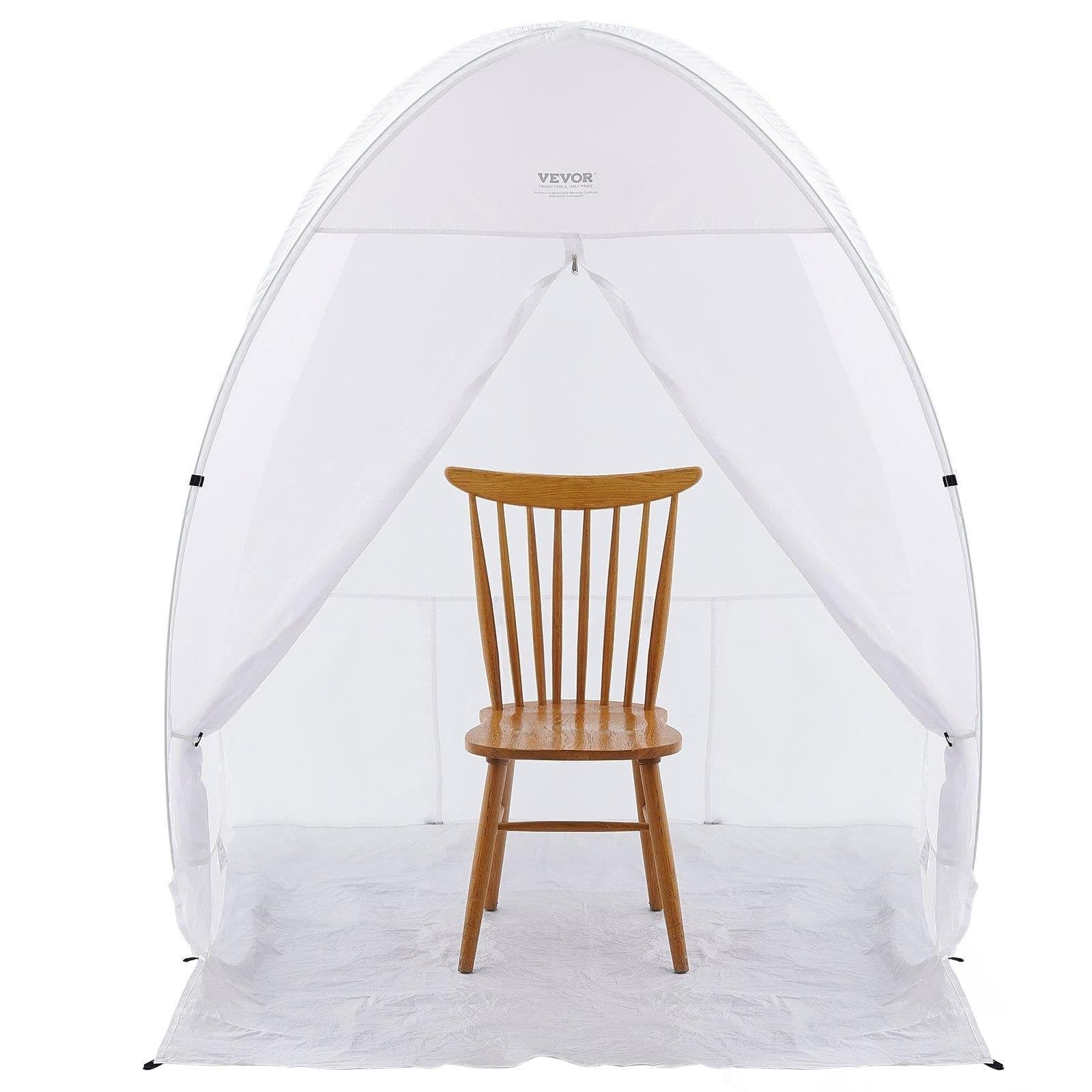 image-VEVOR Spray Paint Shelter, 60 x 60 x 70 in Pop-Up Portable Spray Paint Tent with Built-In Floor, Exhaust Window and Storage Bag, Foldable Paint Booth for Furniture, DIY Hobby Tool Painting Station