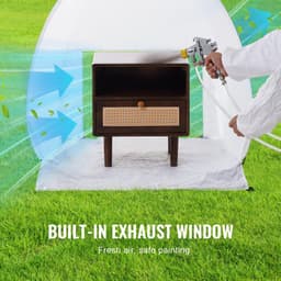 image-VEVOR Spray Paint Shelter, 40 x 35 x 40 in Pop-Up Portable Spray Paint Tent with Built-In Floor, Exhaust Window and Storage Bag, Foldable Paint Booth for Furniture, DIY Hobby Tool Painting Station