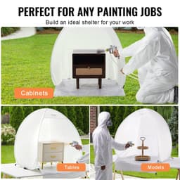 image-VEVOR Spray Paint Shelter, 40 x 35 x 40 in Pop-Up Portable Spray Paint Tent with Built-In Floor, Exhaust Window and Storage Bag, Foldable Paint Booth for Furniture, DIY Hobby Tool Painting Station