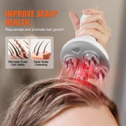 image-VEVOR Electric Scalp Massager Rechargeable Head Massager Waterproof Portable