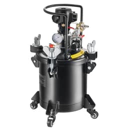 image-VEVOR Spray Paint Pressure Pot, 10 L/2.5 gal Fully Automatic Stirring Pressure Pot Tank, 70 psi Adjustale Pressure, Pressure Pot Paint Tank with Spray Gun and Hoses, for Home Decor Industry Painting