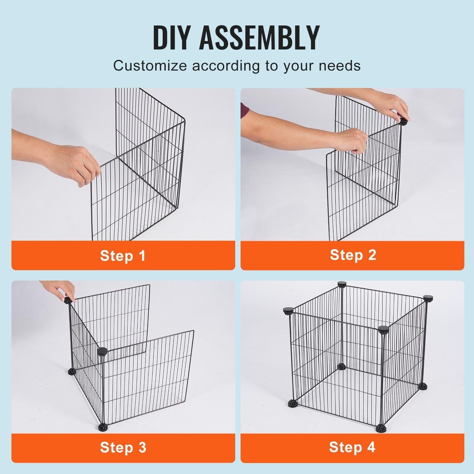 image-VEVOR 5 Pack Plant Protector from Animals, 15.35'' x 15.35'' Chicken Wire Plant Protector, Plant Cages for Outdoor Plants, Flowers & Vegetables, Keeps Bunny Chicken Squirrels Out, 20pcs Metal Mesh