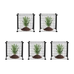 image-VEVOR 5 Pack Plant Protector from Animals, 15.35'' x 15.35'' Chicken Wire Plant Protector, Plant Cages for Outdoor Plants, Flowers & Vegetables, Keeps Bunny Chicken Squirrels Out, 20pcs Metal Mesh