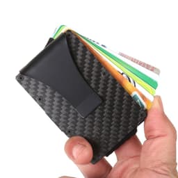 image-Factory supply carbon fiber wallet, metal wallet, wallet, bank card holder, carbon fiber RFID card holder