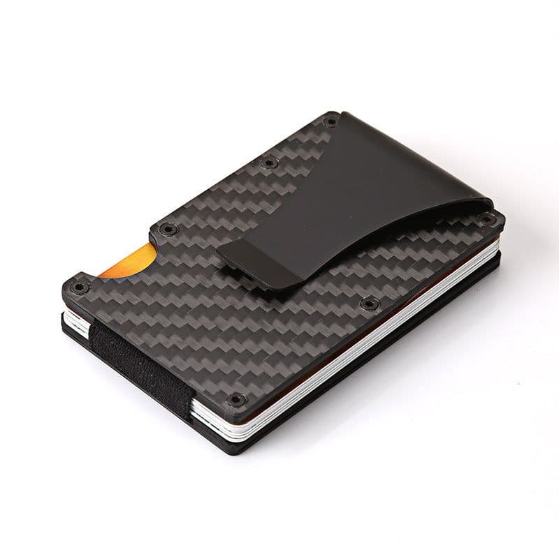 image-Factory supply carbon fiber wallet, metal wallet, wallet, bank card holder, carbon fiber RFID card holder