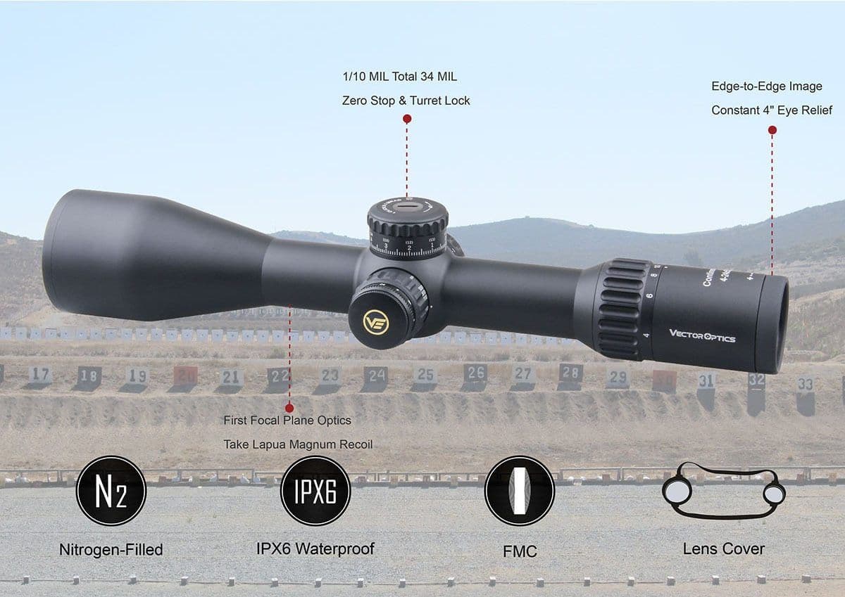 image-Vector Optics Continental 4-24x56 HD 34mm FFP Hunting Riflescope