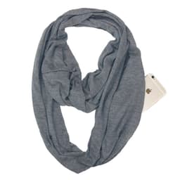 image-European and American cross-border storage zipper pocket bib solid color infinite scarf pocket scarf female infinity scarf