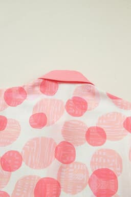 image-Angelica Babydoll Shirt - Polka Dot Short Sleeve