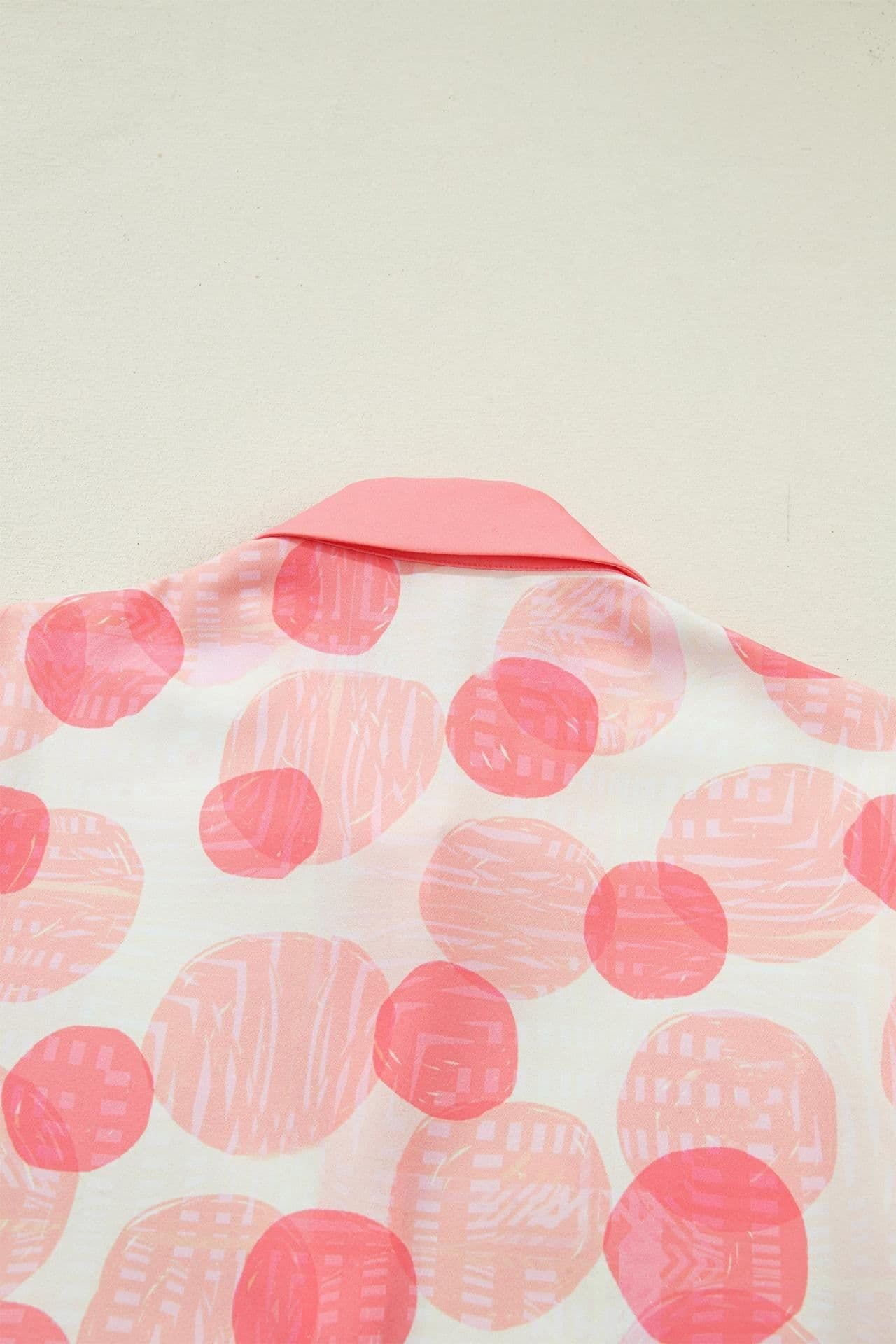 image-Angelica Babydoll Shirt - Polka Dot Short Sleeve